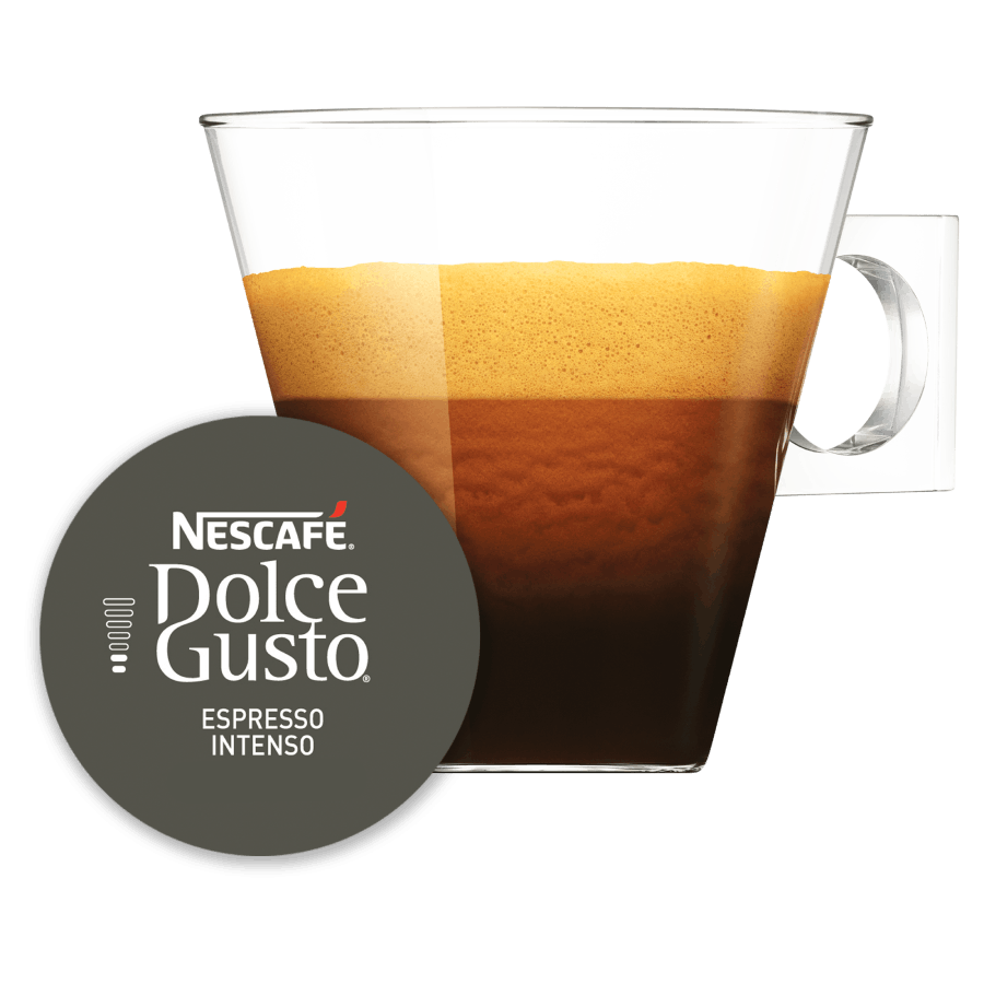 Capsule met kop koffie NESCAFÉ Dolce Gusto Magnum Espresso Intenso 30 Capsules