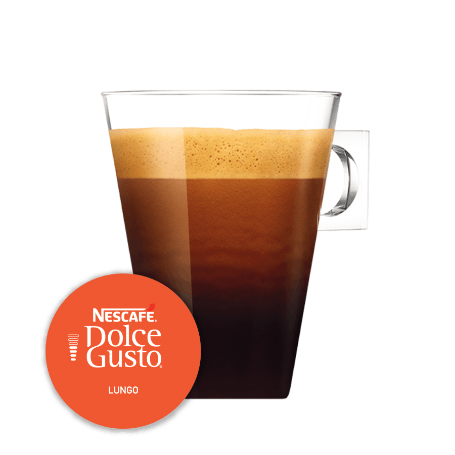 Capsule met kop koffie NESCAFÉ Dolce Gusto Lungo 16 Capsules