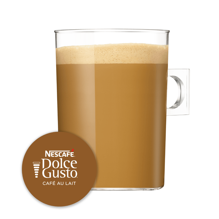 Capsule met kop koffie NESCAFÉ Dolce Gusto Café Au Lait 30 Capsules