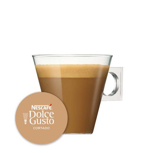 Capsule met kop koffie NESCAFÉ Dolce Gusto Cortado 16 Capsules